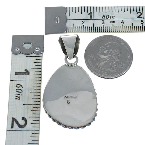 Navajo Native American Turquoise Sterling Silver Pendant SN20061